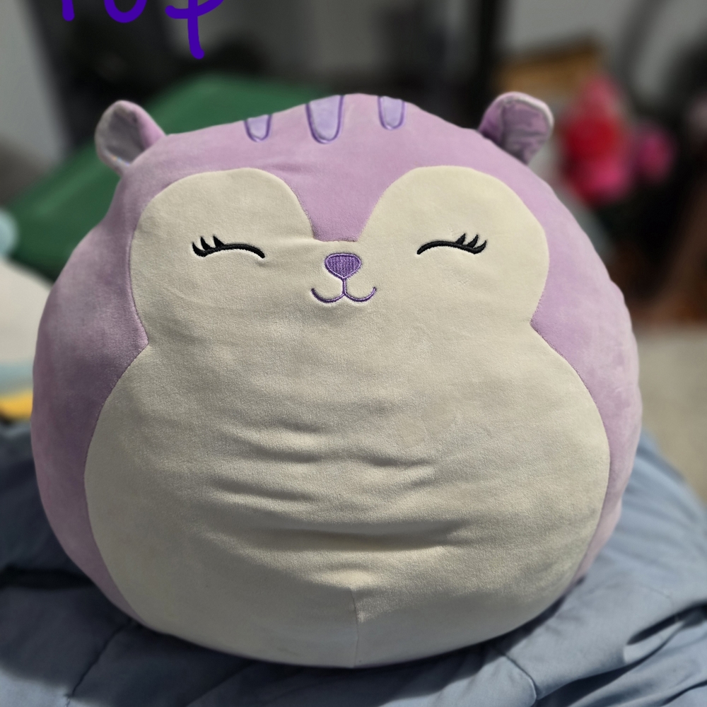 Squishmallows Purple and Cream Stuffed Animal